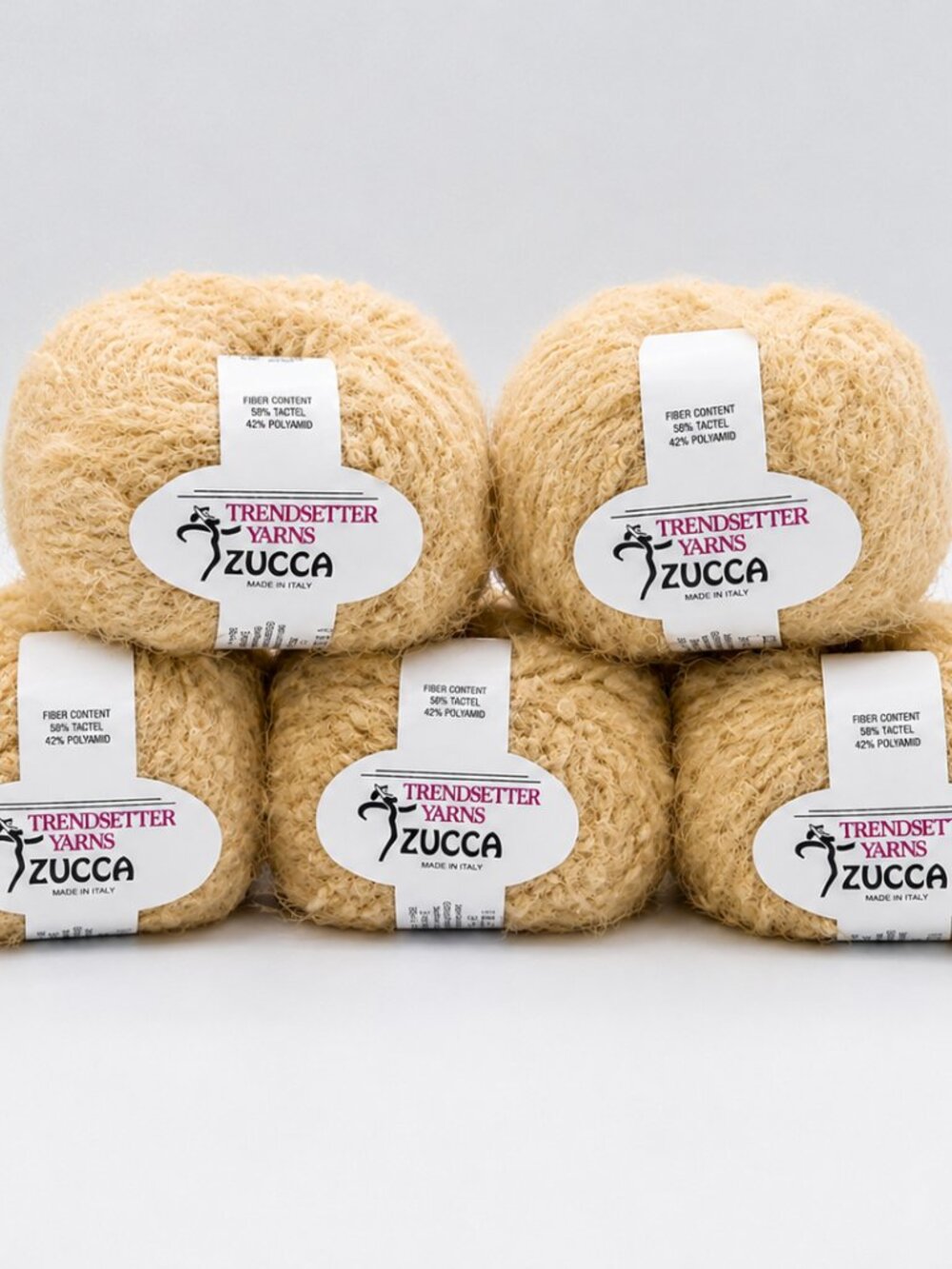 Trendsetter Yarns Zucca Yarn Lot – 5 Skeins Luxury Fuzzy Yarn